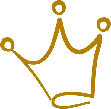 Gold King Crown Sketch