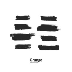 Grunge design elements Ink grunge splat collection vector