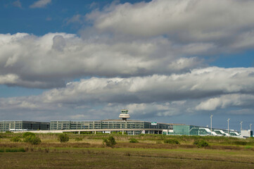 An airport next to a nature reserve