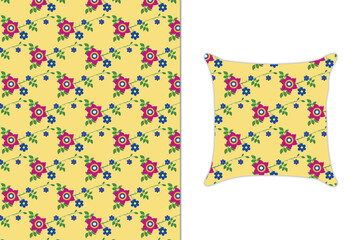 Blossom flowers for seamless pattern . Tropical flower fashion. Tropic flowers for nature and  Vector illustration
