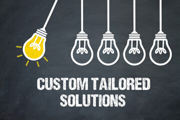 Custom Tailored Solutions - obrazy, fototapety, plakaty