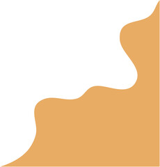 Blob Boho Corner Border Shape