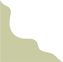 Blob Boho Corner Border Shape