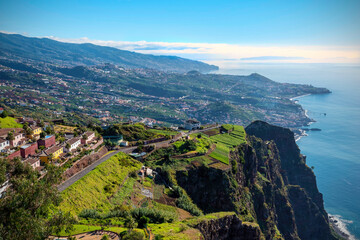 Fototapeta na wymiar Landscape panorama of Madeira island