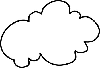 Cute Cloud Line Doodle