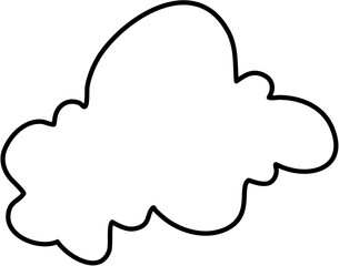 Cute Cloud Line Doodle