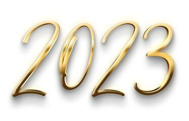 Golden Luxury 2023 Numbers - obrazy, fototapety, plakaty