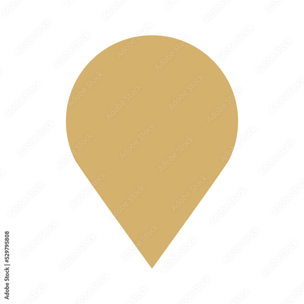 Poster basic shape design element in golden color