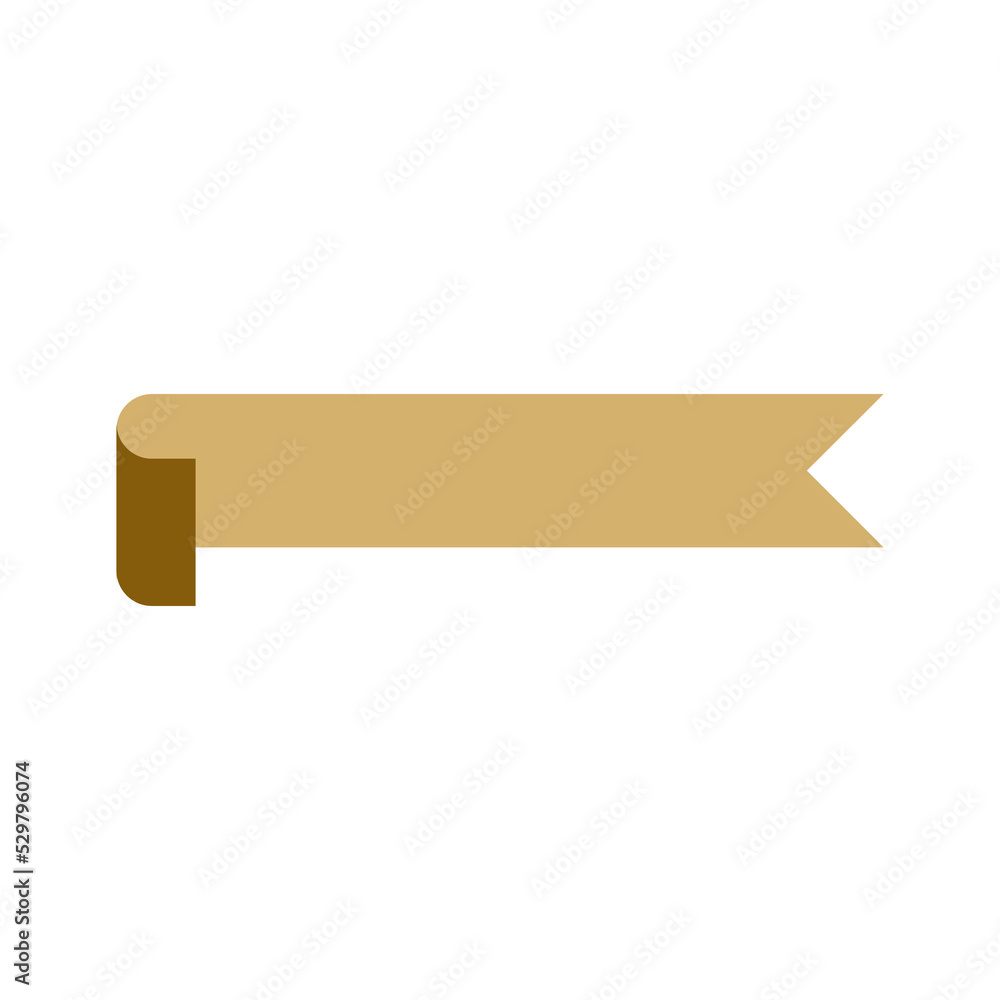 Poster ribbon illustrations in golden color. set of empty element decoration for text copy space. elegant f