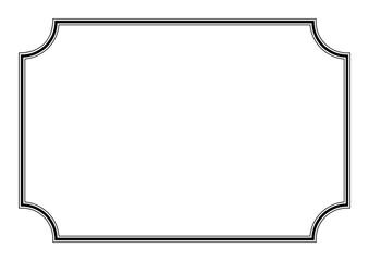 Vector Page border A4 design for project.