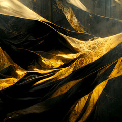 Black and gold abstract luxury background