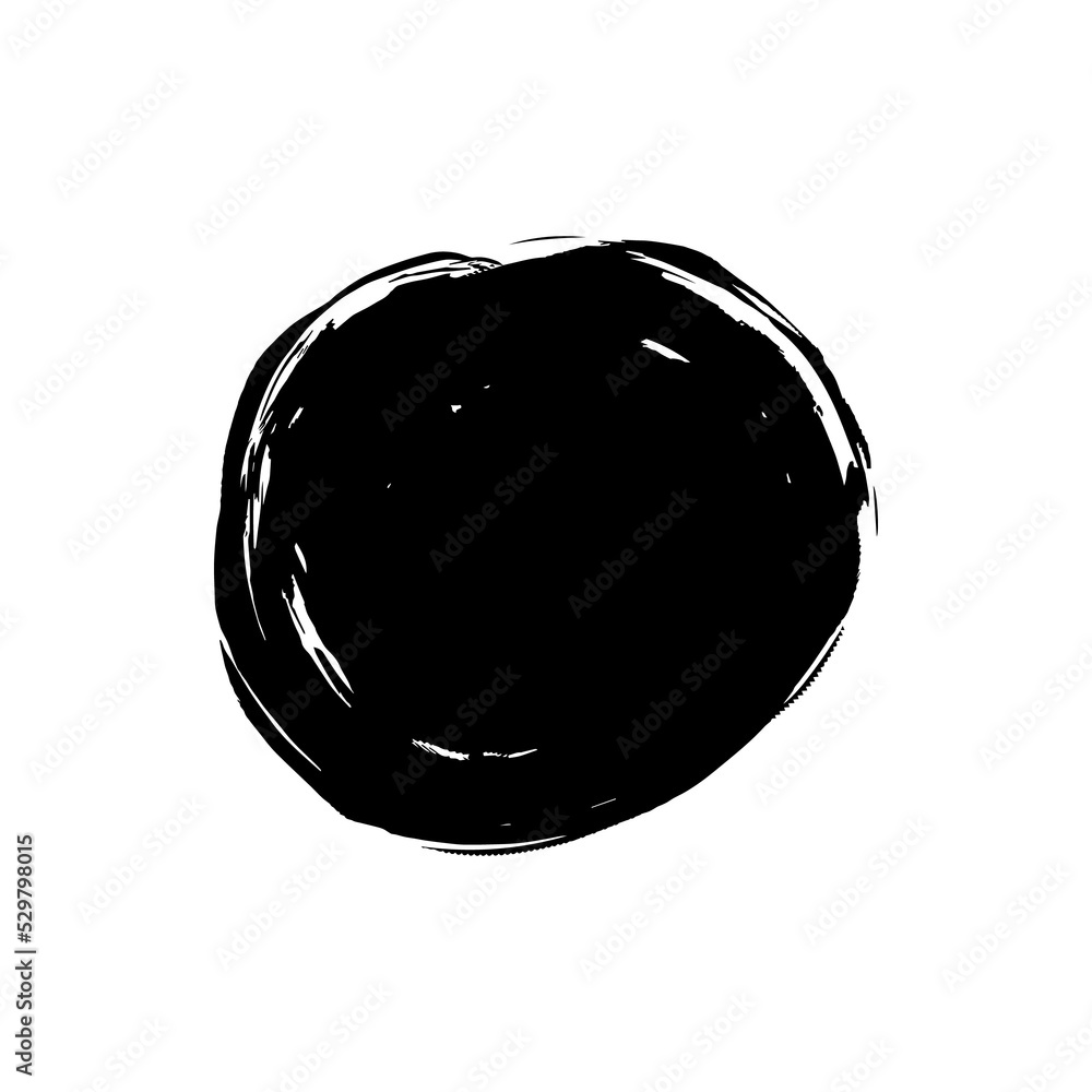 Aufkleber circle strach shape in black ink strokes for design element. graphic design elements for lower third