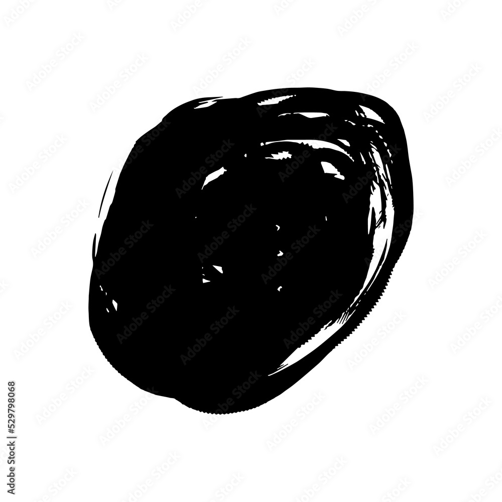 Poster circle strach shape in black ink strokes for design element. graphic design elements for lower third