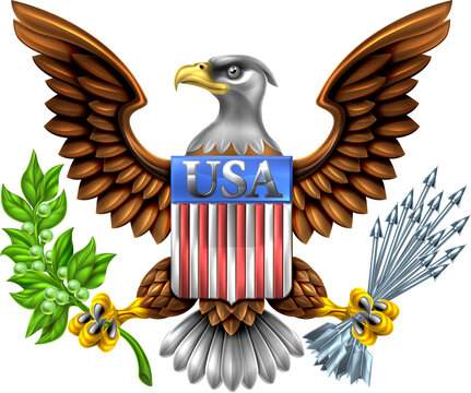 USA Eagle Shield Design