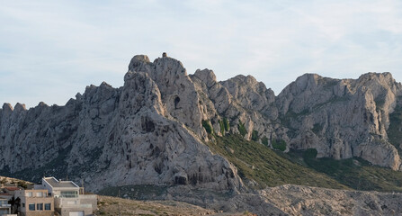 Coastal landscape outside of Marseille, France