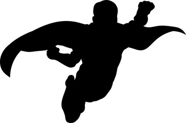 Superhero Flying Silhouette © Christos Georghiou