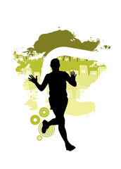 Man jogging to promote good health - 529801680