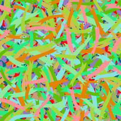 Abstract   multicolor transparent layered ribbon tape banner flags seamless pattern