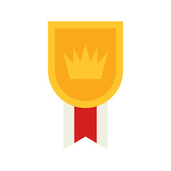 Medal isolated on white background