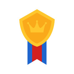 Medal isolated on white background