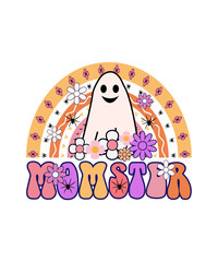 momster lettering halloween sublimation