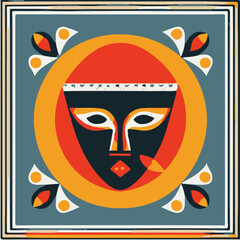 Ethnic Tribal African Symbol Art