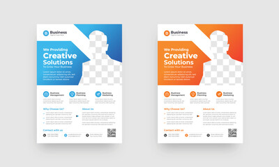 A4 flyer design template