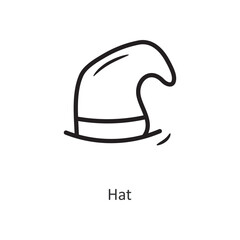 Hat vector outline Icon Design illustration. Gaming Symbol on White background EPS 10 File