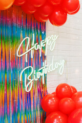 Registration of a photo zone for a children's party