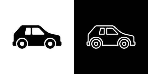 Hatchback car icon