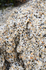 Macro image of sand grains on a Cornish Beach