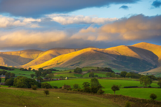 View of the small village Sedbergh. Cumbria, UK.