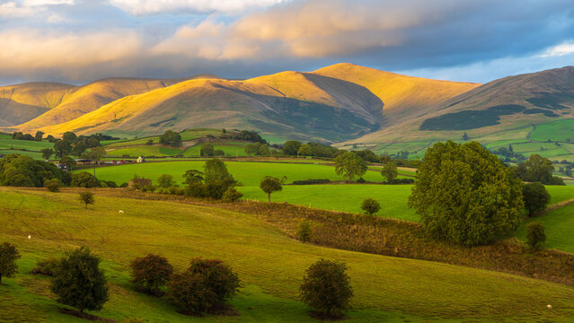 View of the small village Sedbergh. Cumbria, UK.