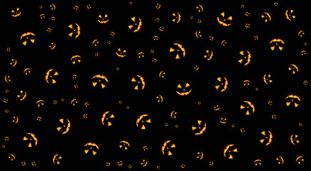Halloween pattern with jack-o-lanterns pumpkins. pattern design with pumpkin head Halloween. Halloween pumpkins trick halloween themed party decorations