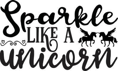 Unicorn svg design cut files