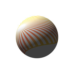 3d render of a symbol made from sphere