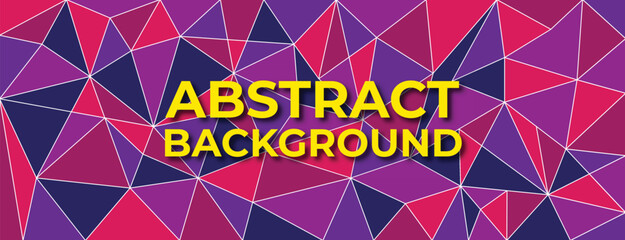 Abstract Geometric Triangle Shapes with Polygon Background Template Design.