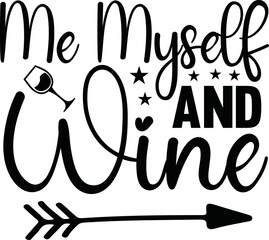 Wine svg design cut files