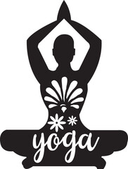 Yoga svg design cut files