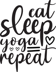 Yoga svg design cut files