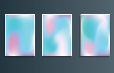 Abstract blurred pastel color rainbow gradient background