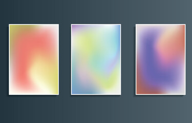 gradient color blurred background vector design