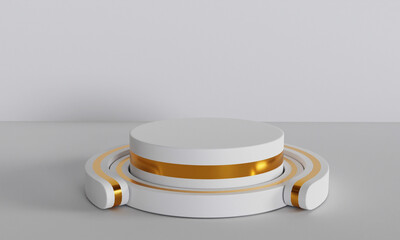 3D Podium Illustration For Product mockup