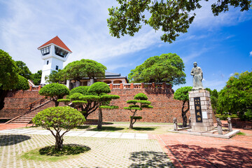 The building view of the Anping Old Fort in Tainan, Taiwan which is the earliest fortress building in Taiwan.
