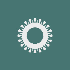 mandala design with abstract shape