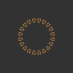 mandala design with abstract shape