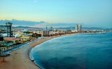 Wunderschöne Aufnahme in Barcelona Spanien