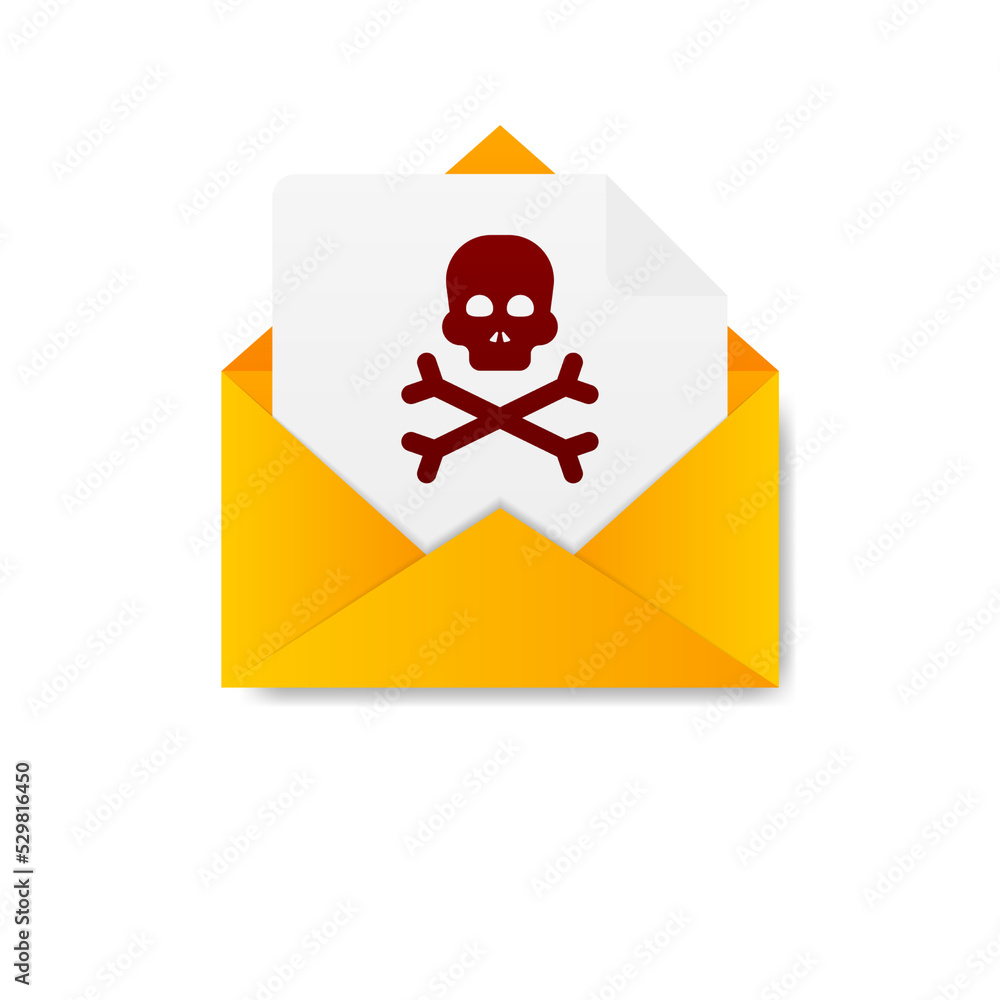 Poster virus message in flat style. vector design. flat design. vector graphic.