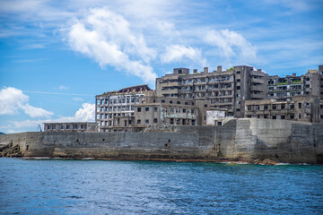 Fototapeta na wymiar 長崎県　軍艦島（端島）の風景 