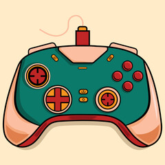 Video game controller illustration vector, gaming quotes design (2)